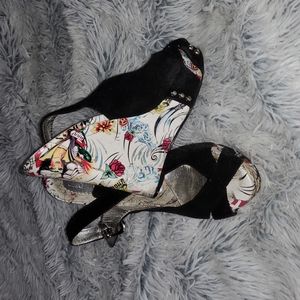 Patterned Slingback Platform Shoe's 👞